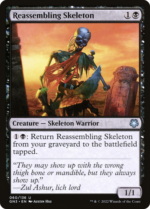 Reassembling Skeleton (GN3-060) [Misc] Game Night: Free-for-All MTG Single Wizards of the Coast