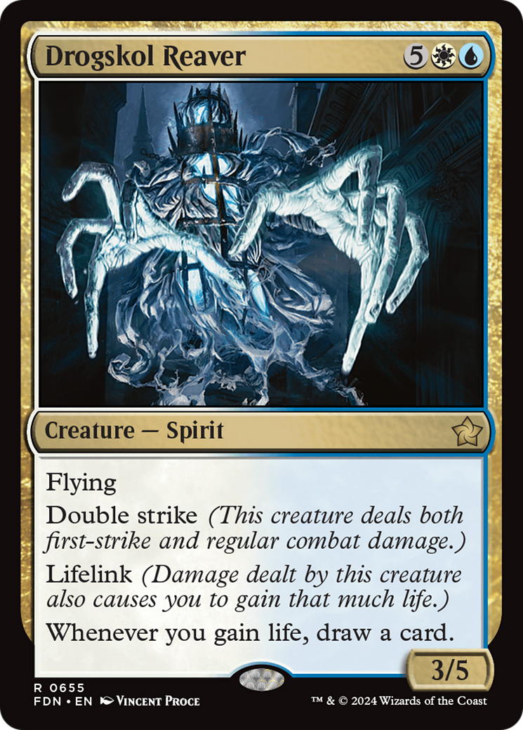 Drogskol Reaver (FDN-655) [Foundations] MTG Single Wizards of the Coast