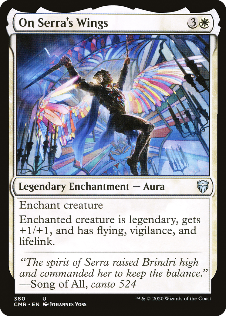On Serra's Wings (CMR-380) [Commander Legends] MTG Single Wizards of the Coast