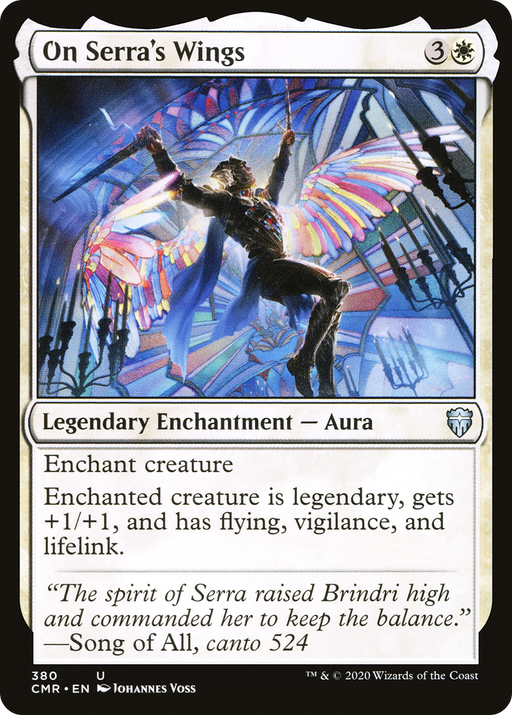 On Serra's Wings (CMR-380) [Commander Legends] MTG Single Wizards of the Coast