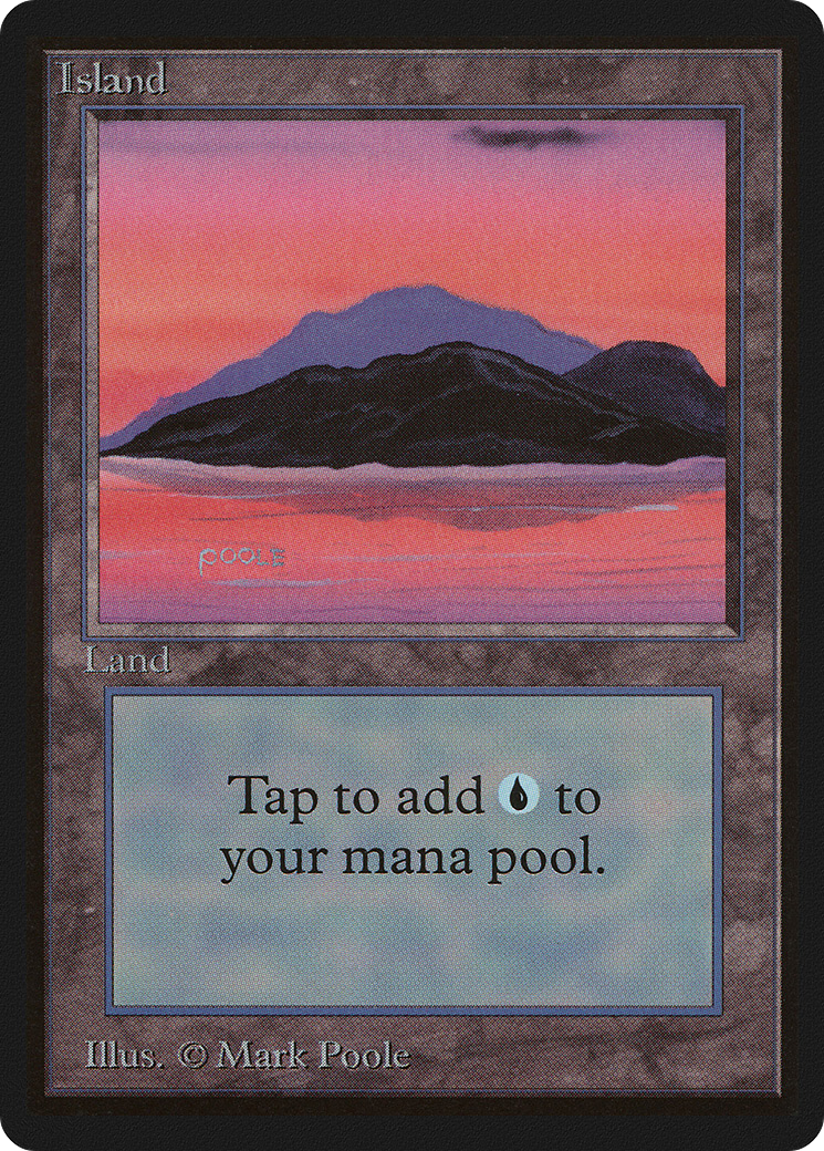 Island (LEB-293) [Oldschool] Limited Edition Beta MTG Single Wizards of the Coast