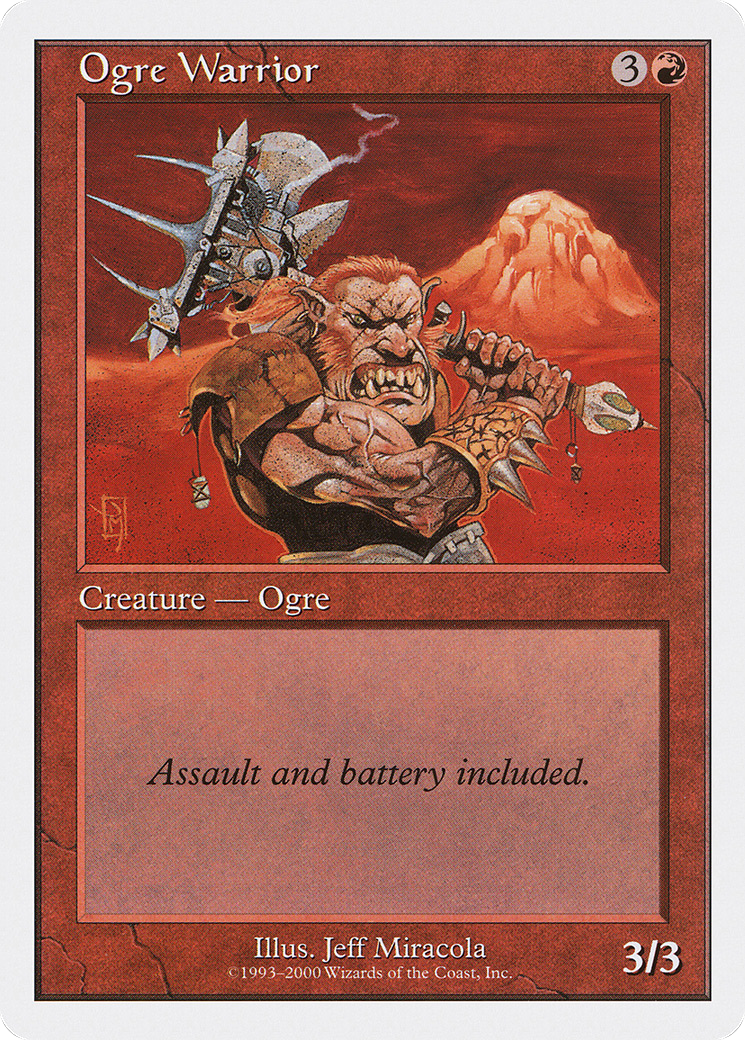 Ogre Warrior (S00-033) [Misc] Starter 2000 MTG Single Wizards of the Coast