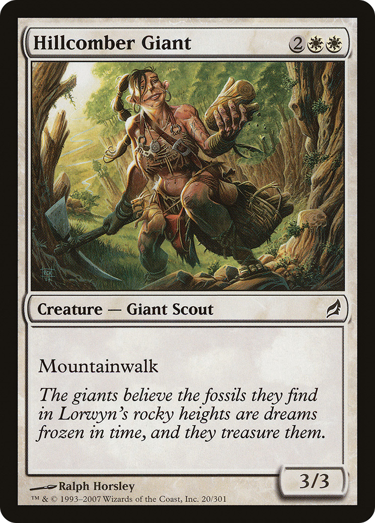 Hillcomber Giant (LRW-020) [Lorwyn] Foil MTG Single Wizards of the Coast