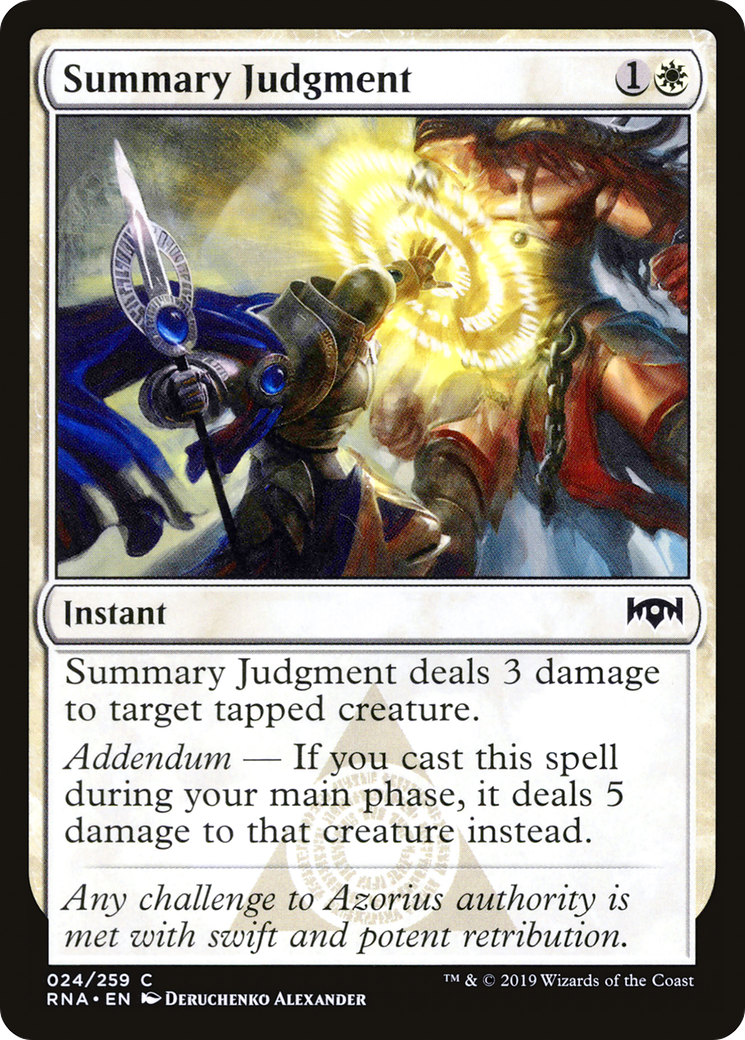Summary Judgment (RNA-024) [Ravnica Allegiance] MTG Single Wizards of the Coast