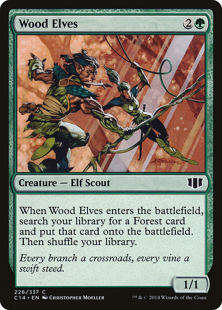 Wood Elves (C14-226) [Commander 2014] MTG Single Wizards of the Coast