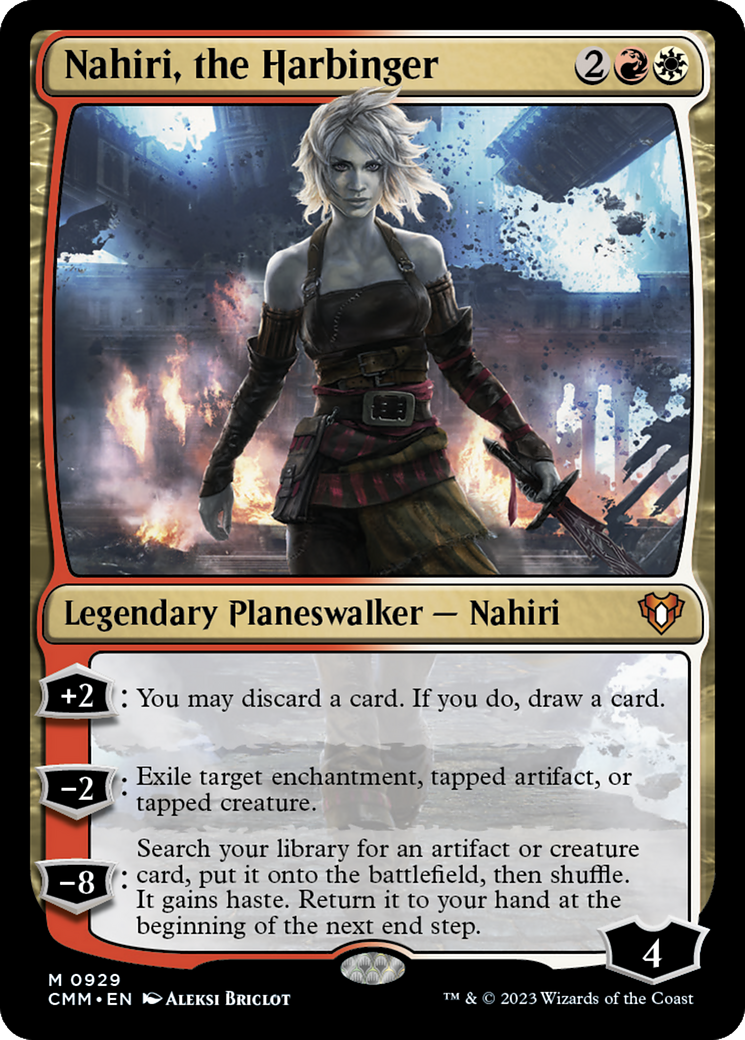 Nahiri, the Harbinger (CMM-929) [Commander Masters] MTG Single Wizards of the Coast