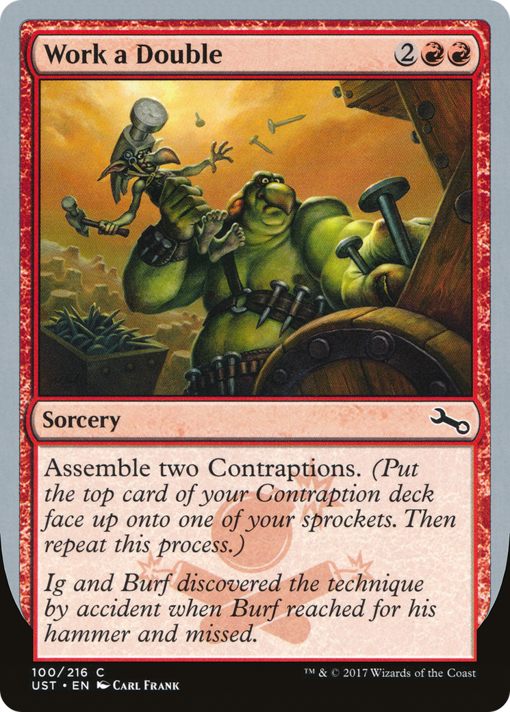 Work a Double (UST-100) [Unstable] Foil MTG Single Wizards of the Coast