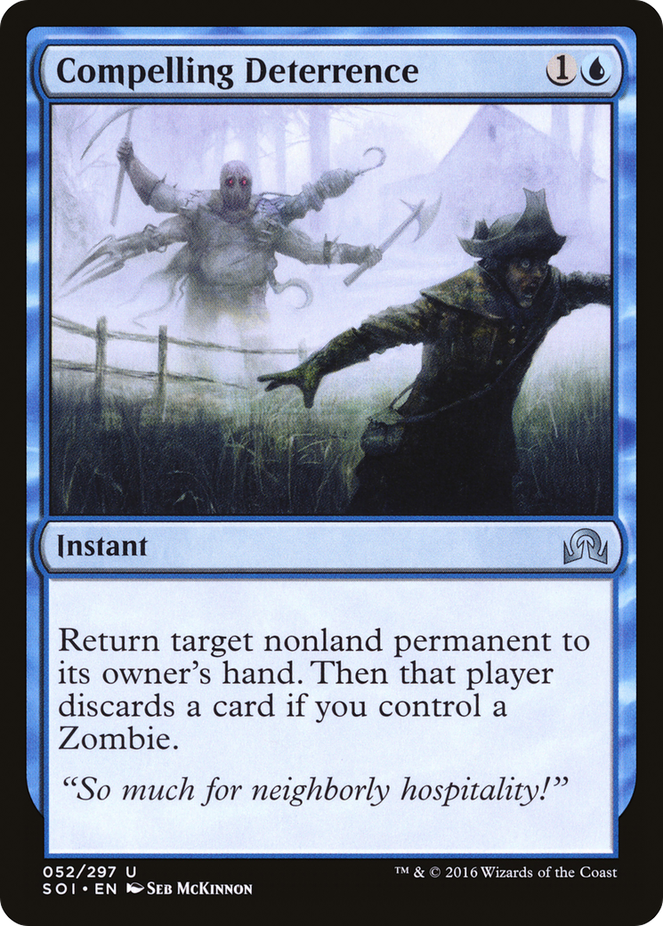 Compelling Deterrence (SOI-052) [Shadows over Innistrad] Foil MTG Single Wizards of the Coast