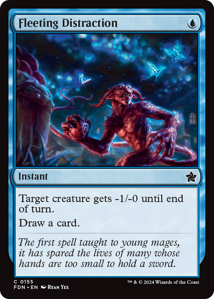 Fleeting Distraction (FDN-155) [Foundations] MTG Single Wizards of the Coast