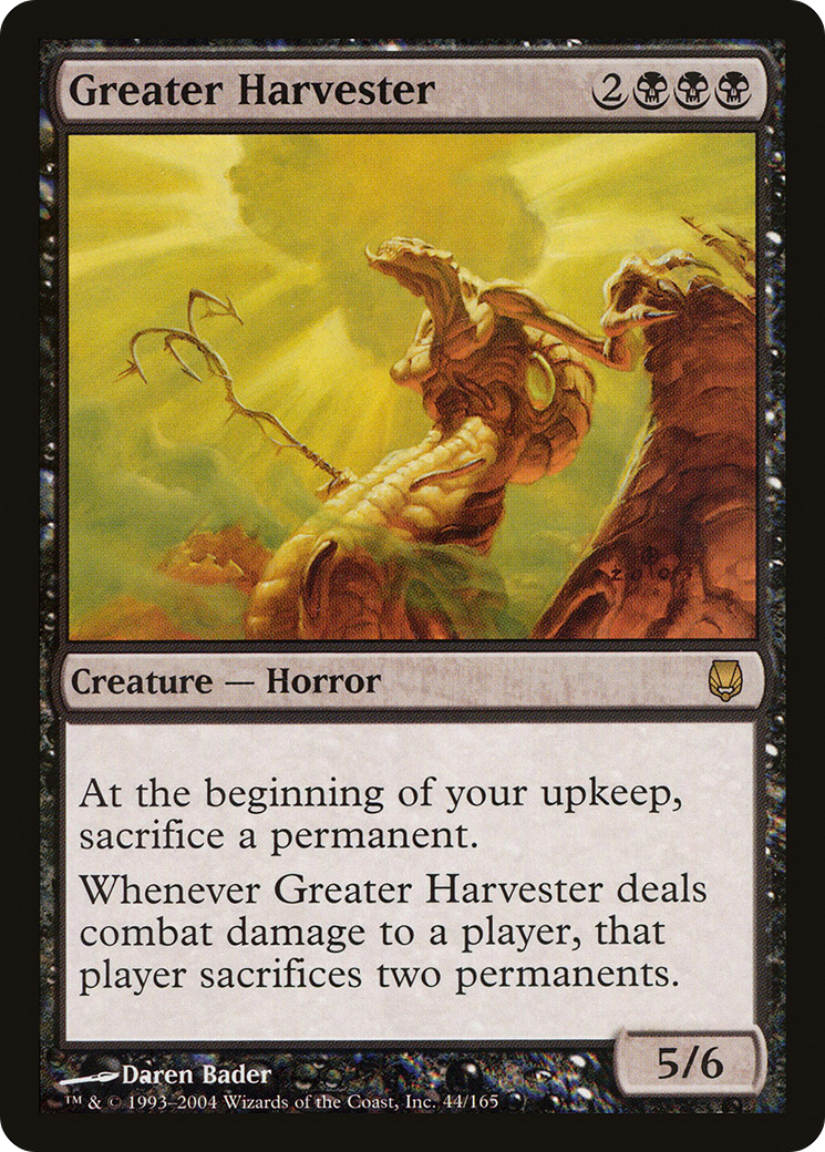 Greater Harvester (DST-044) [Darksteel] MTG Single Wizards of the Coast