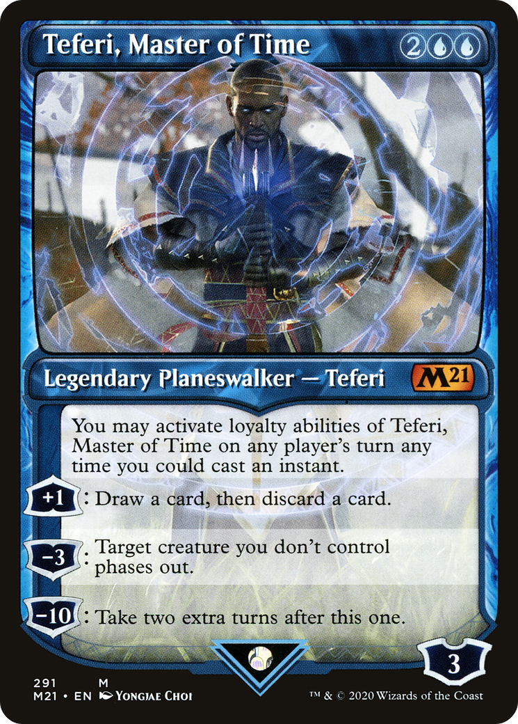Teferi, Master of Time (291) (M21-291) [Core Set 2021] (Showcase) Foil MTG Single Wizards of the Coast