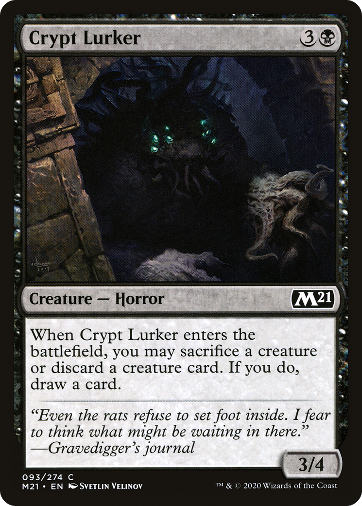 Crypt Lurker (M21-093) [Core Set 2021] Foil MTG Single Wizards of the Coast