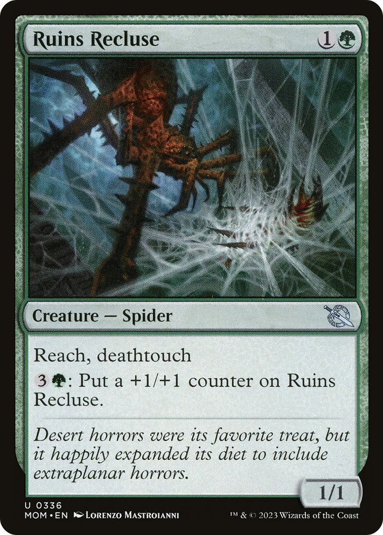 Ruins Recluse (MOM-336) [March of the Machine] MTG Single Wizards of the Coast