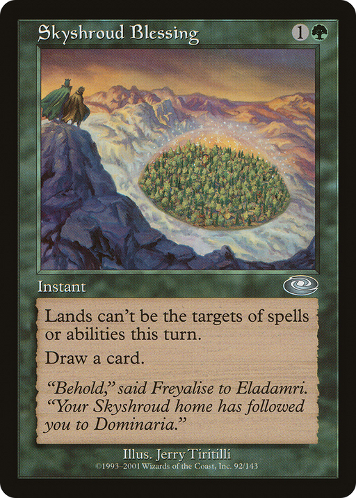 Skyshroud Blessing (PLS-092) [Planeshift] MTG Single Wizards of the Coast