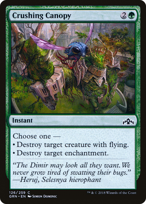 Crushing Canopy (GRN-126) [Guilds of Ravnica] MTG Single Wizards of the Coast