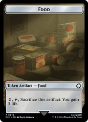 Warrior // Food (0012) Double-Sided Token [Tokens] Fallout Tokens MTG Single Magic: The Gathering