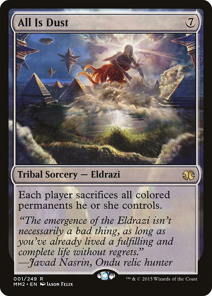 All Is Dust (MM2-001) [Modern Masters 2015] MTG Single Wizards of the Coast