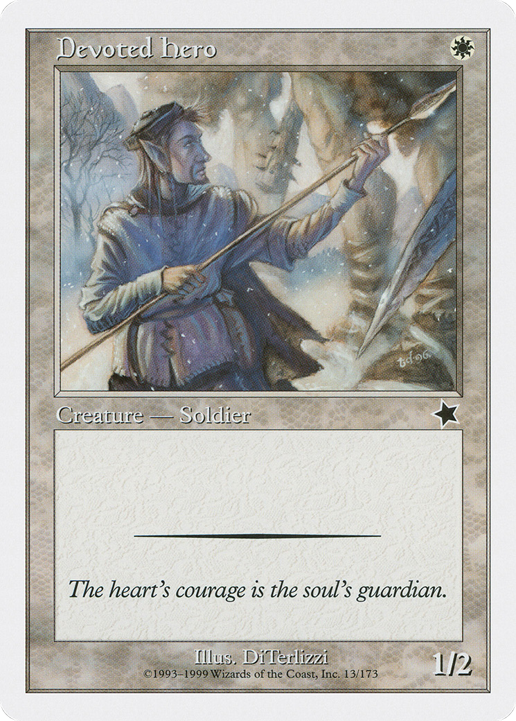 Devoted Hero (S99-013) [Misc] Starter 1999 MTG Single Wizards of the Coast