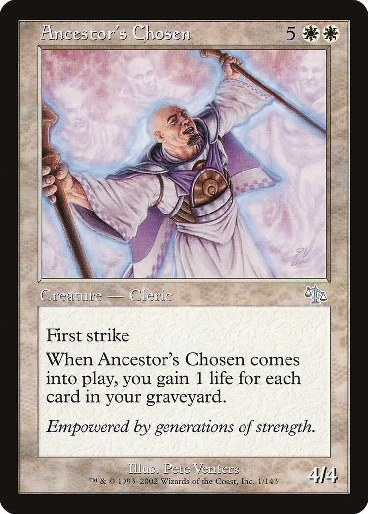 Ancestor's Chosen (JUD-001) [Judgment] MTG Single Wizards of the Coast