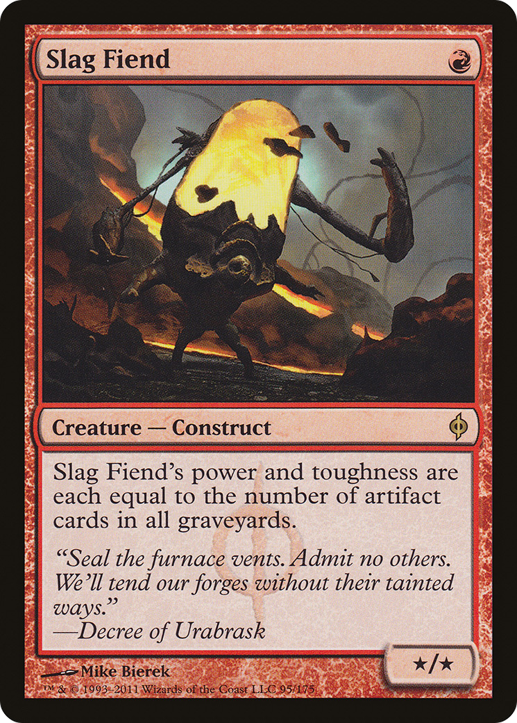 Slag Fiend (NPH-095) [New Phyrexia] MTG Single Wizards of the Coast