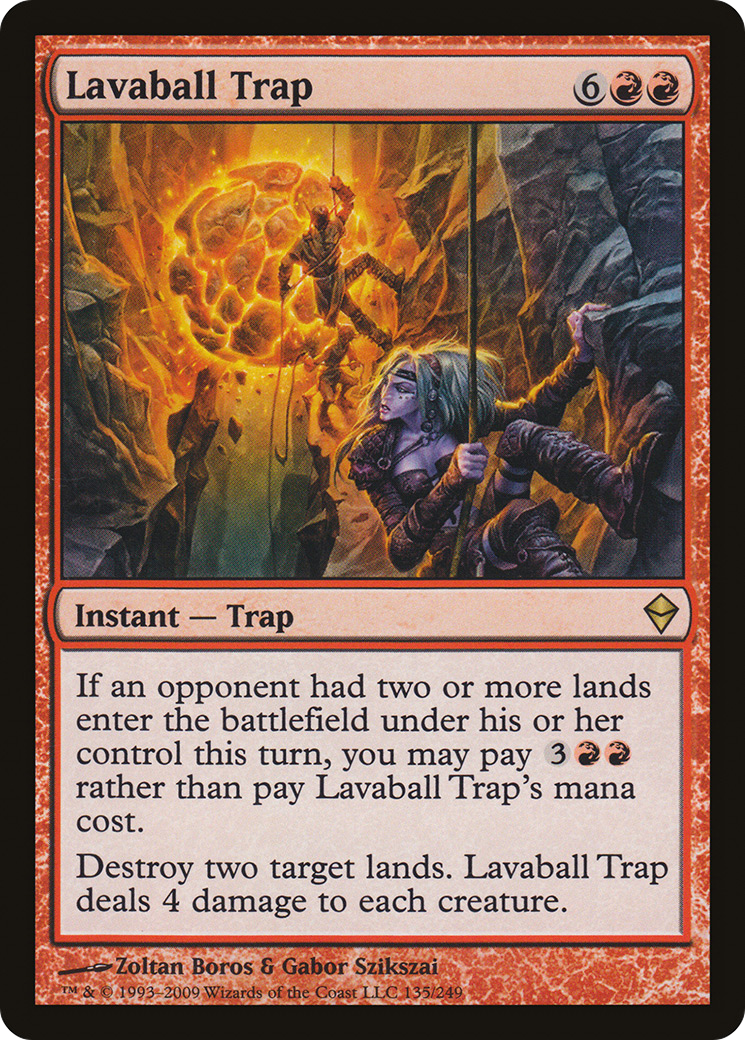 Lavaball Trap (ZEN-135) [Zendikar] Foil MTG Single Wizards of the Coast