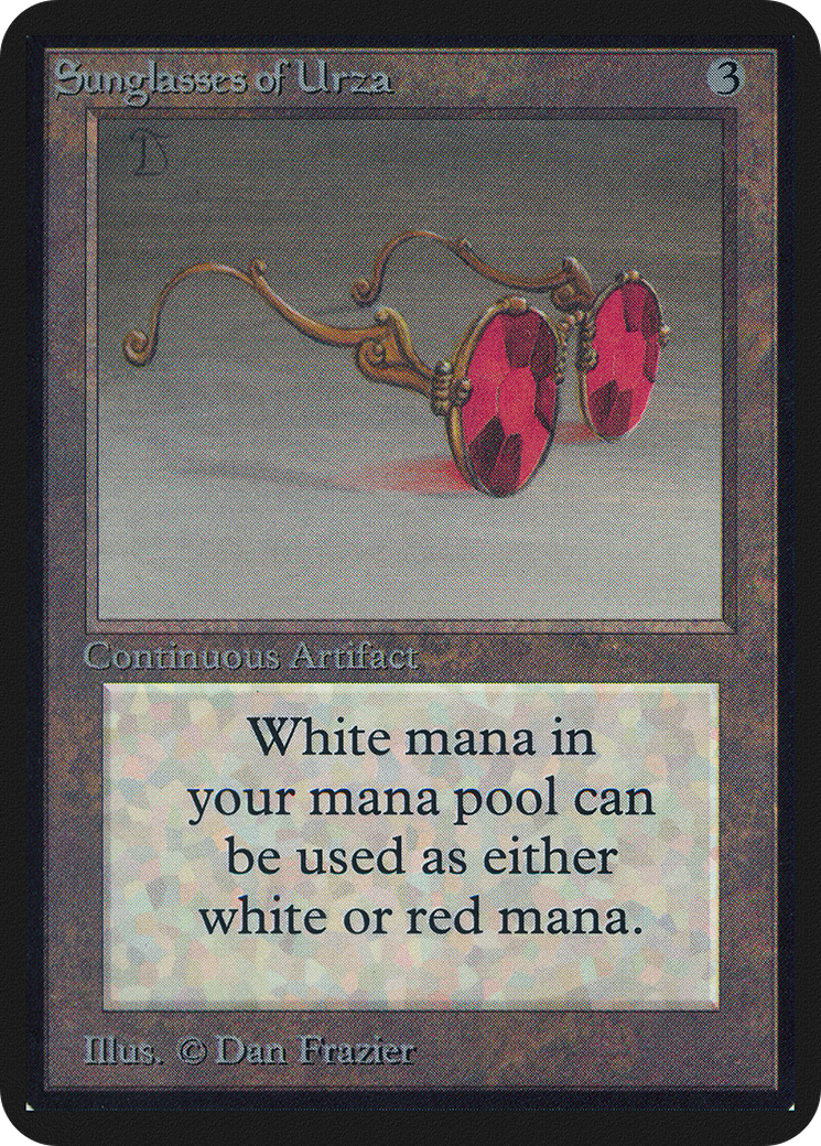 Sunglasses of Urza (LEA-) [Oldschool] Limited Edition Alpha MTG Single Wizards of the Coast