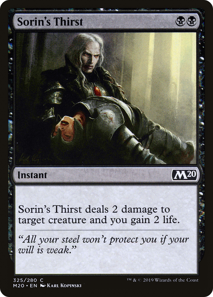 Sorin's Thirst (M20-325) [Core Set 2020] MTG Single Wizards of the Coast