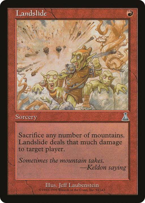 Landslide (UDS-092) [Urza's Destiny] Foil MTG Single Wizards of the Coast