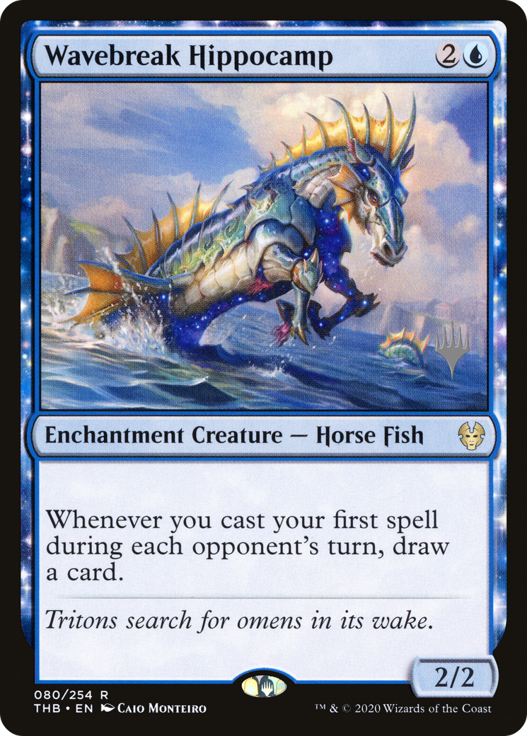 Wavebreak Hippocamp (PPTHB-080) [Theros Beyond Death Promos] MTG Single Wizards of the Coast