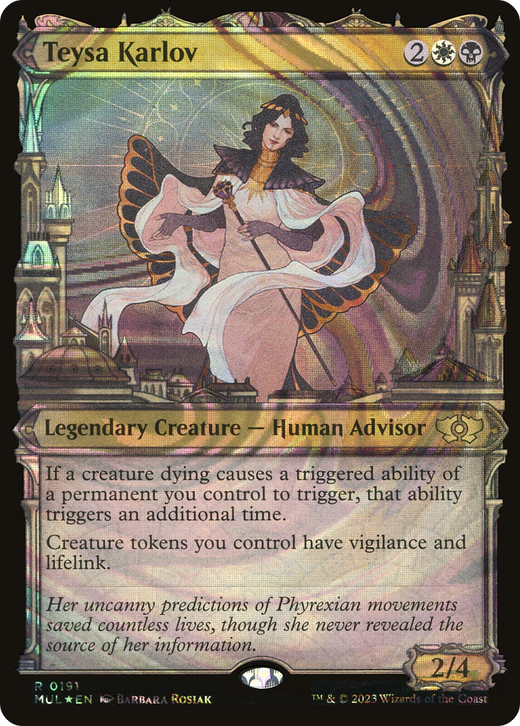 Teysa Karlov (MUL-191) [Multiverse Legends] (Showcase) Foil MTG Single Wizards of the Coast