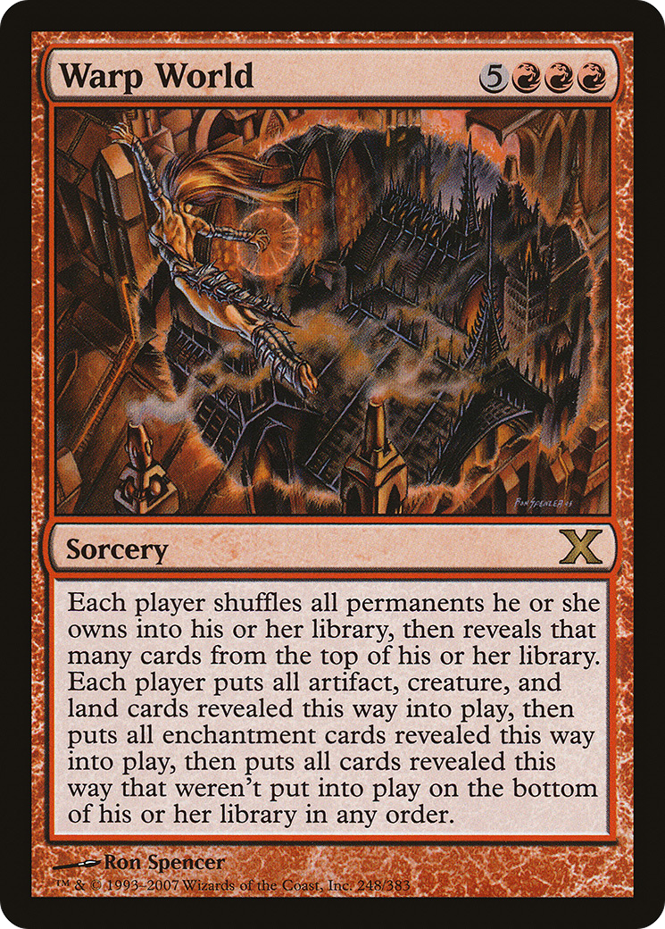 Warp World (10E-248) [Tenth Edition] Foil MTG Single Wizards of the Coast