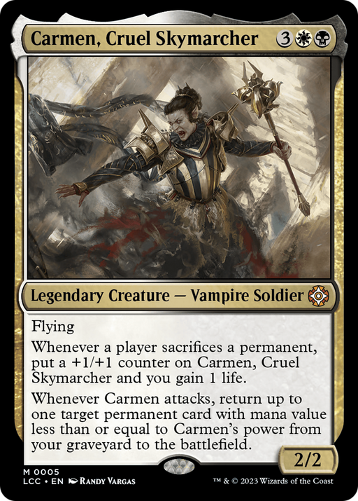 Carmen, Cruel Skymarcher (LCC-005) [The Lost Caverns of Ixalan Commander] MTG Single Wizards of the Coast
