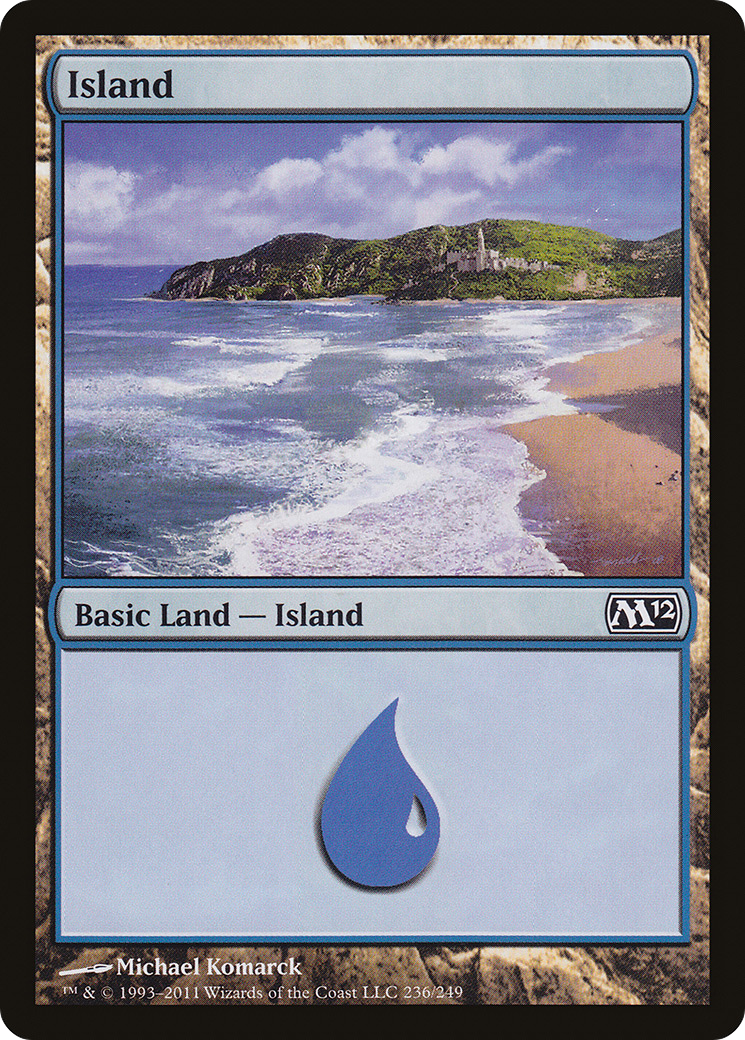 Island (236) (M12-236) [Magic 2012] Foil MTG Single Wizards of the Coast