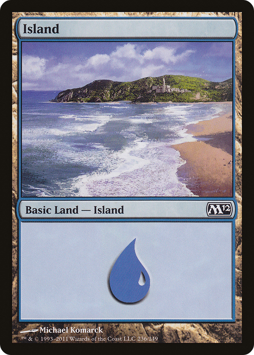 Island (236) (M12-236) [Magic 2012] Foil MTG Single Wizards of the Coast