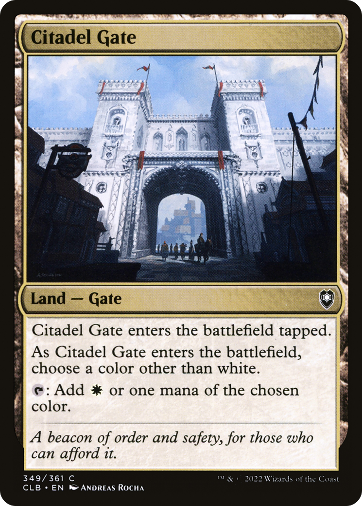 Citadel Gate (CLB-349) [Commander Legends: Battle for Baldur's Gate] MTG Single Wizards of the Coast