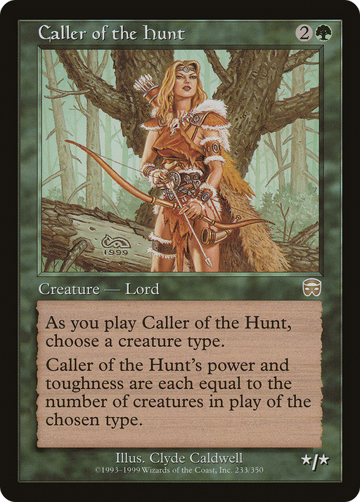 Caller of the Hunt (MMQ-233) [Mercadian Masques] Foil MTG Single Wizards of the Coast
