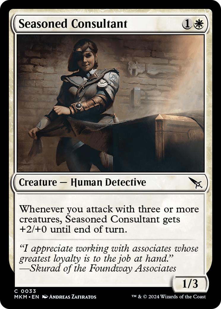 Seasoned Consultant (MKM-033) [Murders at Karlov Manor] MTG Single Murders at Karlov Manor