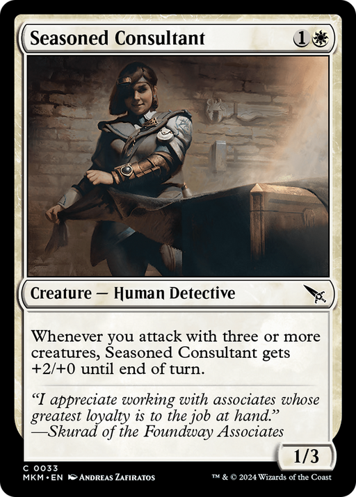 Seasoned Consultant (MKM-033) [Murders at Karlov Manor] MTG Single Murders at Karlov Manor