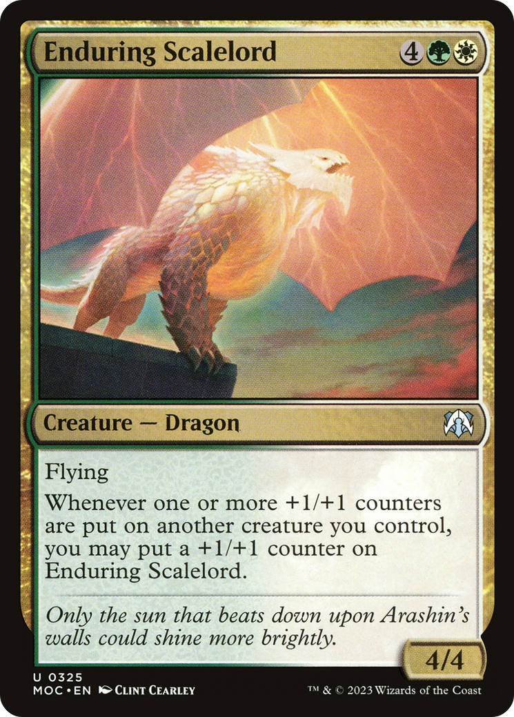 Enduring Scalelord (MOC-325) [March of the Machine Commander] MTG Single Wizards of the Coast