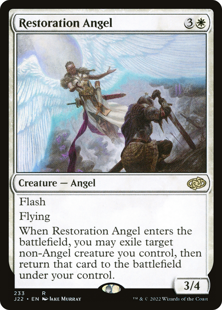 Restoration Angel (J22-233) [Jumpstart 2022] MTG Single Wizards of the Coast