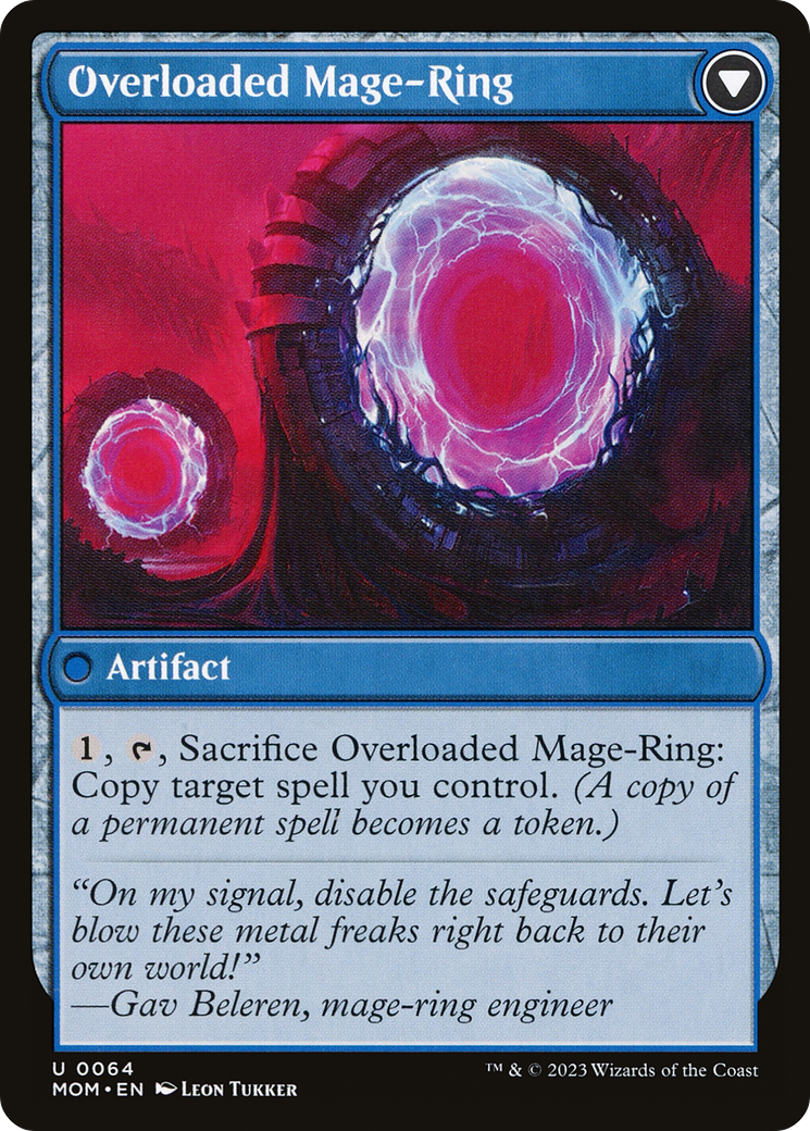 Invasion of Vryn // Overloaded Mage-Ring (MOM-064) [March of the Machine] MTG Single Wizards of the Coast
