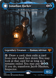 Jonathan Harker - Jacob Hauken, Inspector (VOW-332) [Innistrad: Crimson Vow] (Borderless) Foil MTG Single Wizards of the Coast