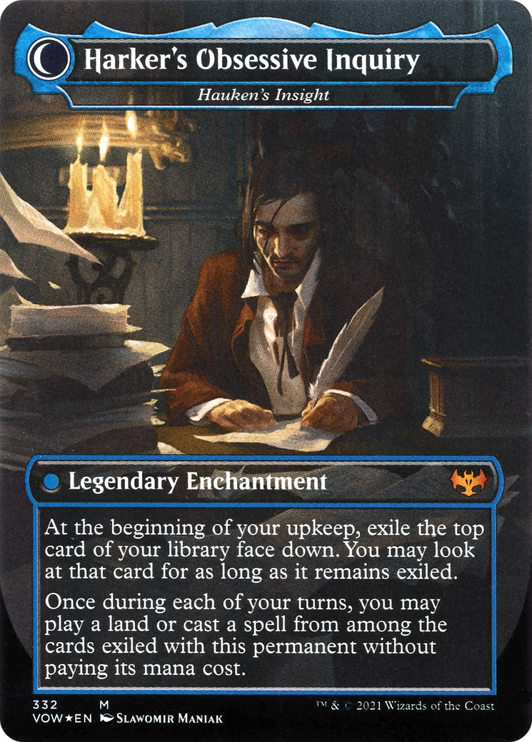 Jonathan Harker - Jacob Hauken, Inspector (VOW-332) [Innistrad: Crimson Vow] (Borderless) Foil MTG Single Wizards of the Coast