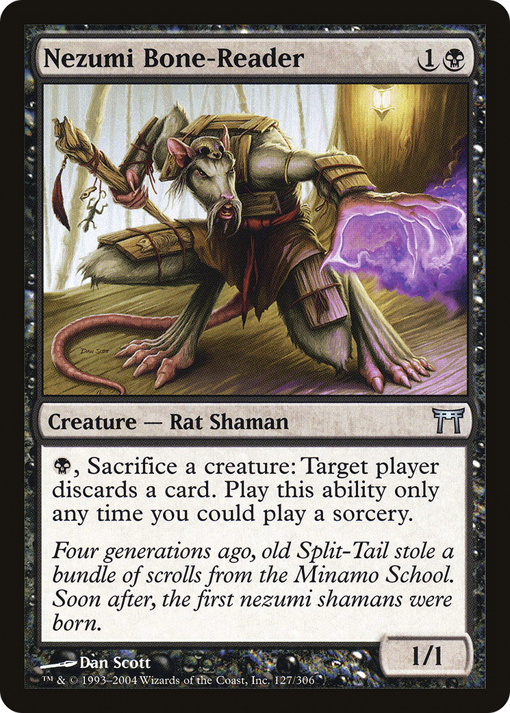 Nezumi Bone-Reader (CHK-127) [Champions of Kamigawa] Foil MTG Single Wizards of the Coast