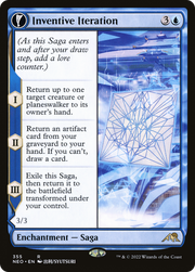 Inventive Iteration // Living Breakthrough (NEO-355) [Kamigawa: Neon Dynasty] (Showcase) MTG Single Wizards of the Coast