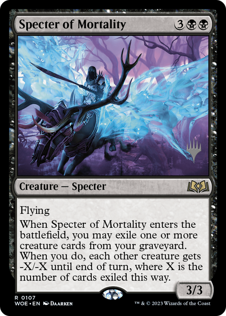 Specter of Mortality (PPWOE-107) [Wilds of Eldraine Promos] Foil MTG Single Wizards of the Coast