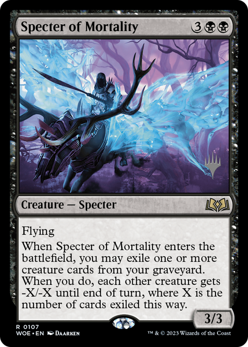 Specter of Mortality (PPWOE-107) [Wilds of Eldraine Promos] Foil MTG Single Wizards of the Coast
