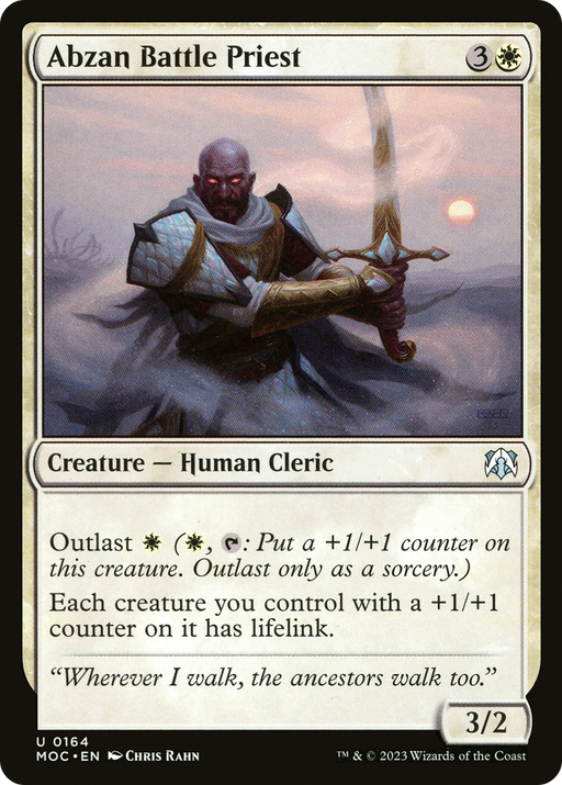 Abzan Battle Priest (MOC-164) [March of the Machine Commander] MTG Single Wizards of the Coast
