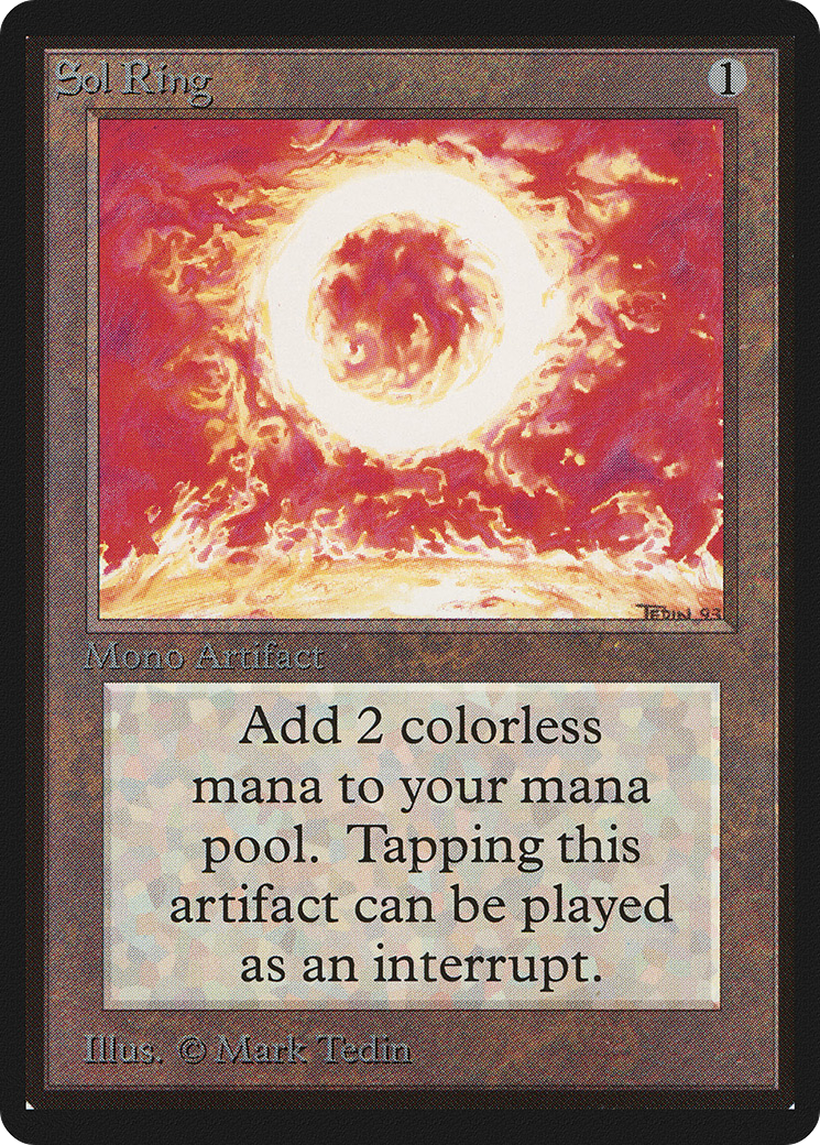Sol Ring (LEB-270) [Oldschool] Limited Edition Beta MTG Single Wizards of the Coast