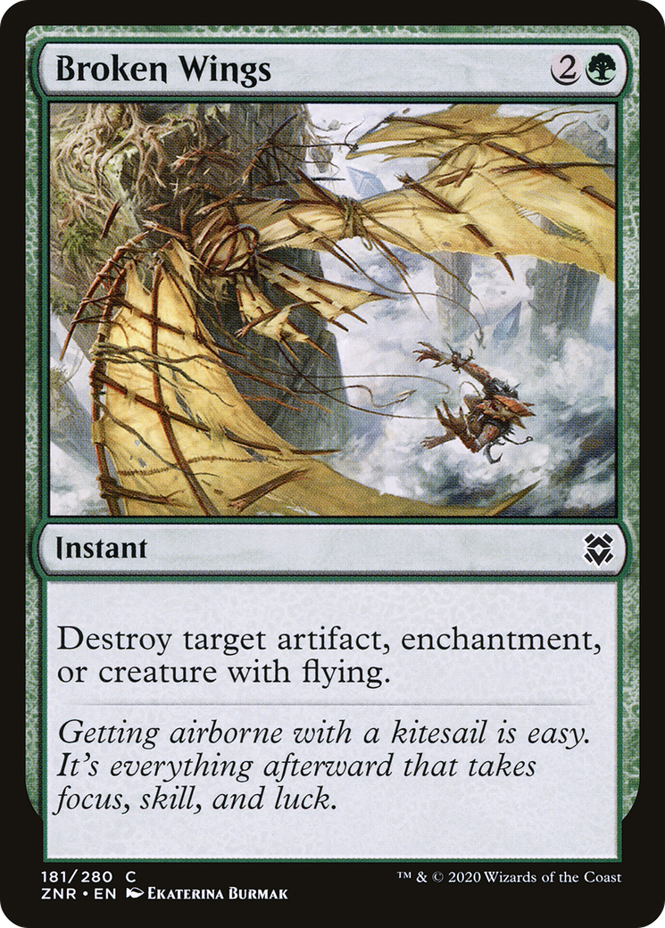 Broken Wings (ZNR-181) [Zendikar Rising] MTG Single Wizards of the Coast